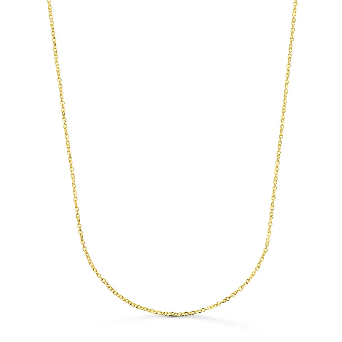 18K CADENA ORO AMARILLO ROLO MACIZA ANCHO: 1,2MM LARGO: 40CM
