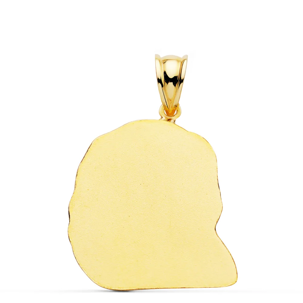 18K COLGANTE ORO AMARILLO CABEZA DE CRISTO  26X21 MM — vista 2