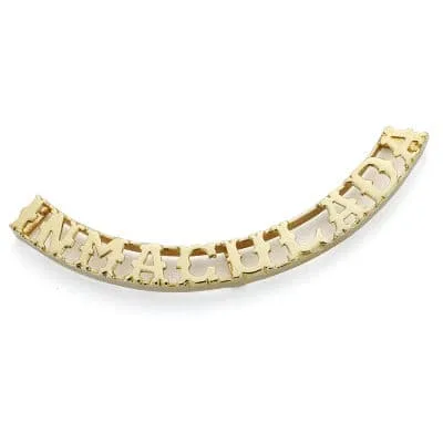 18K COLGANTE NOMBRE PERSONALIZADO ORO AMARILLO 10 LETRAS