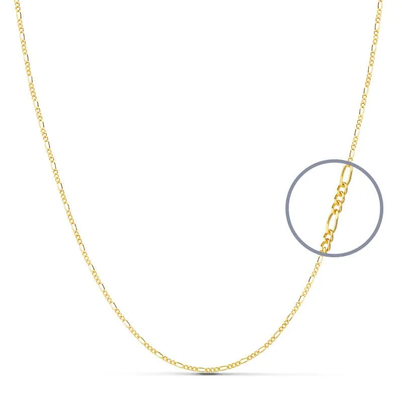 18K CADENA ORO AMARILLO MACIZA CARTIER 60CM 1 MM