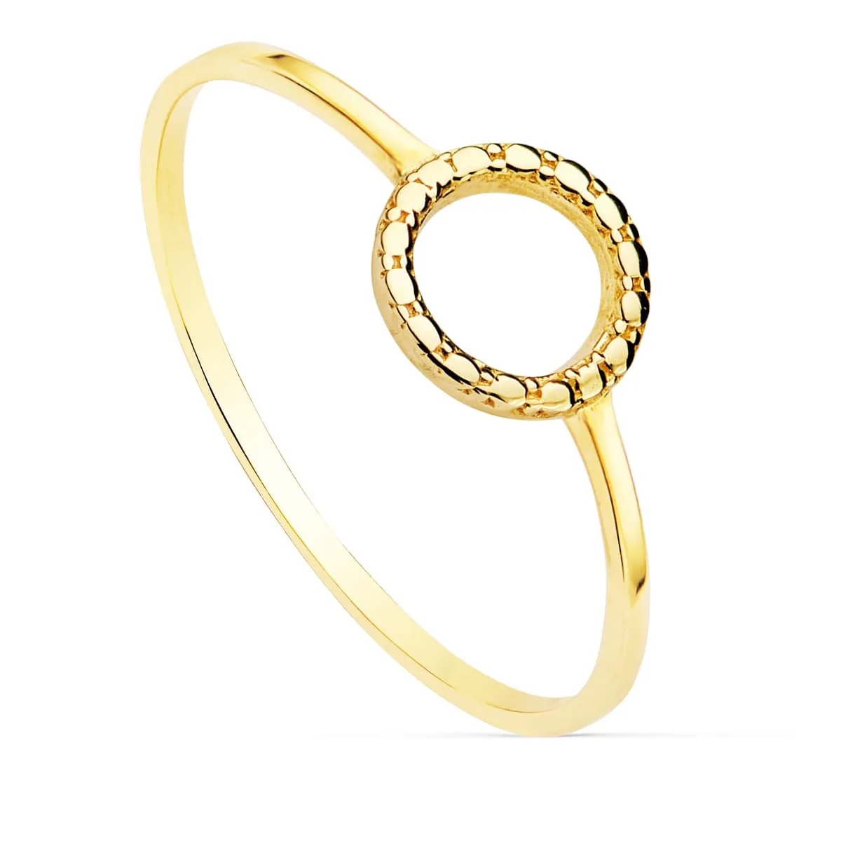 18K SORTIJA ORO AMARILLO LISA MOTIVO REDONDO 7.5 MM