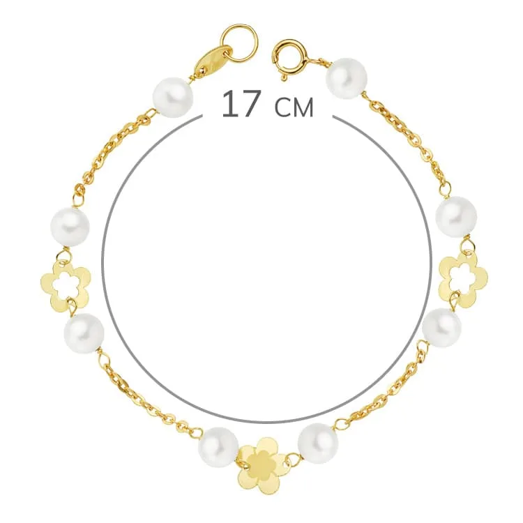18K PULSERA PERLA 3 MM 17CM — vista 2