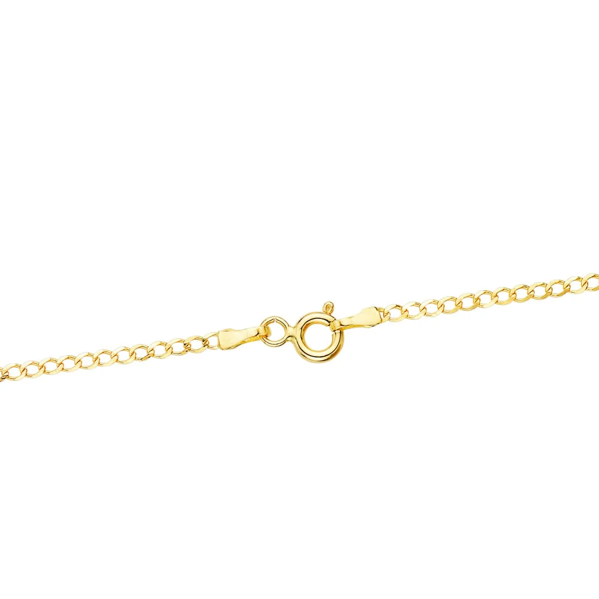 18K CADENA ORO AMARILLO BARBADA MACIZA LARGO 60CM ANCHO 1.5 MM — vista 2