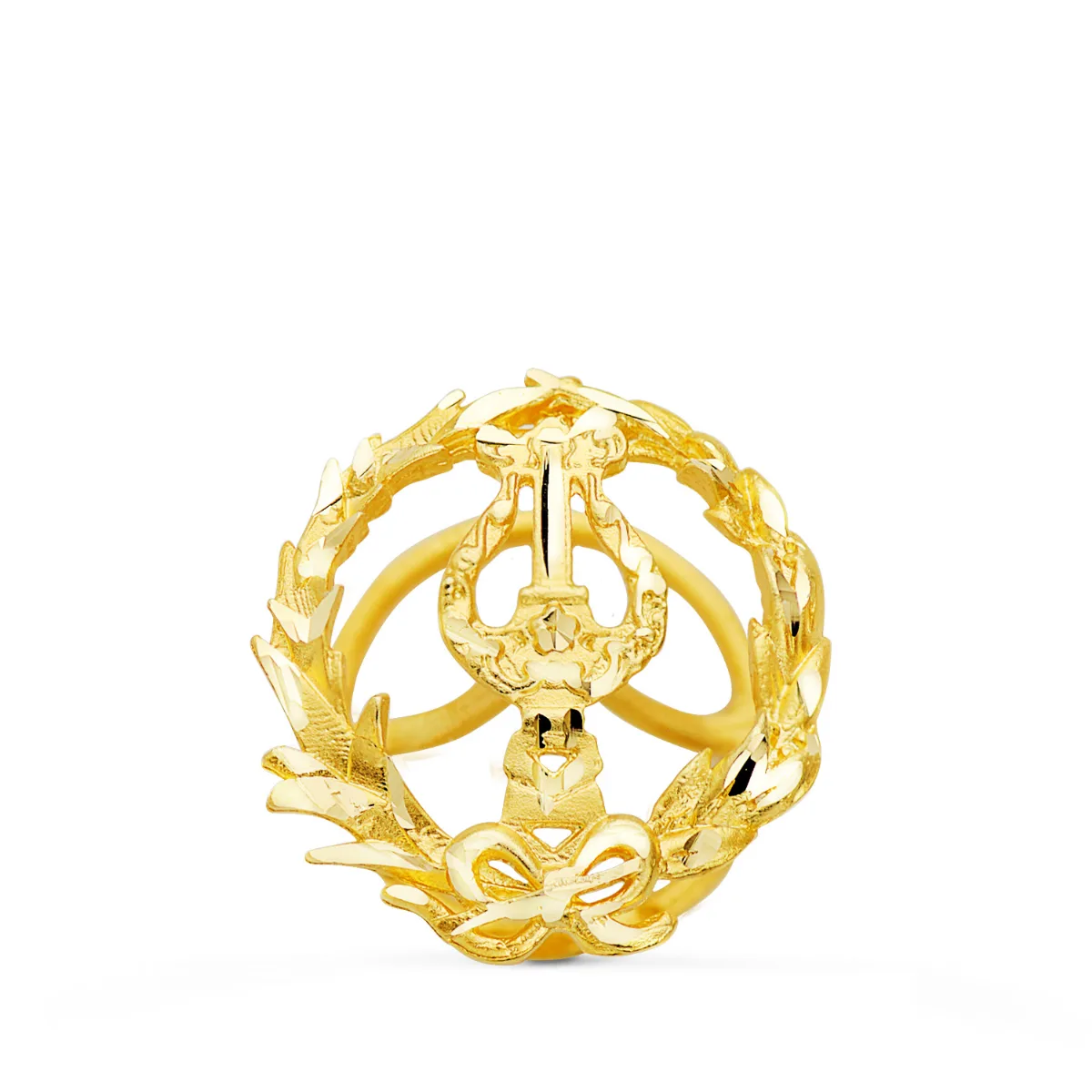 18K INSIGNIA ORO AMARILLO MUSICO 16 X 14 MM