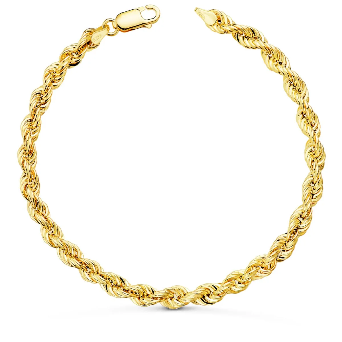 18K PULSERA ORO AMARILLO CORDON SALOMONICO. ANCHO 4,8 MM LARGO 20CM