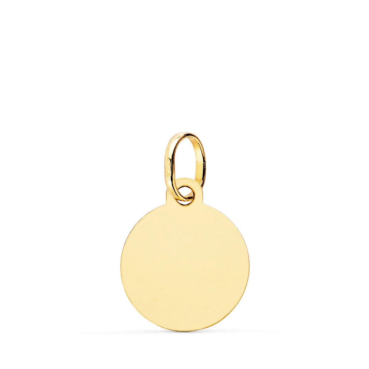 18K MEDALLA ORO AMARILLO HOROSCOPO ORO AMARILLO ORO AMARILLO PISCIS MATIZADA 13 MM — vista 3