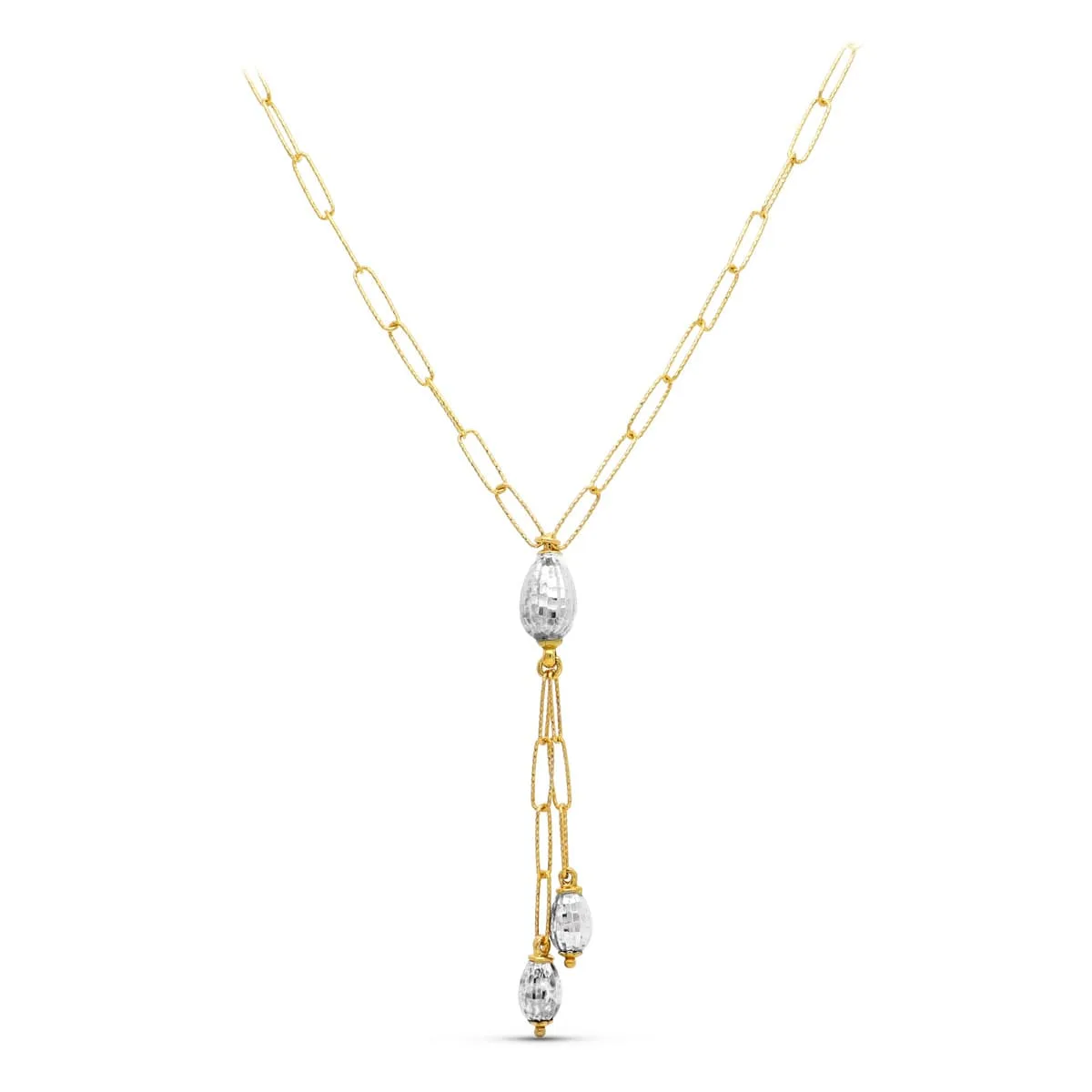 18K GARGANTILLA ORO BICOLOR ESLABONES