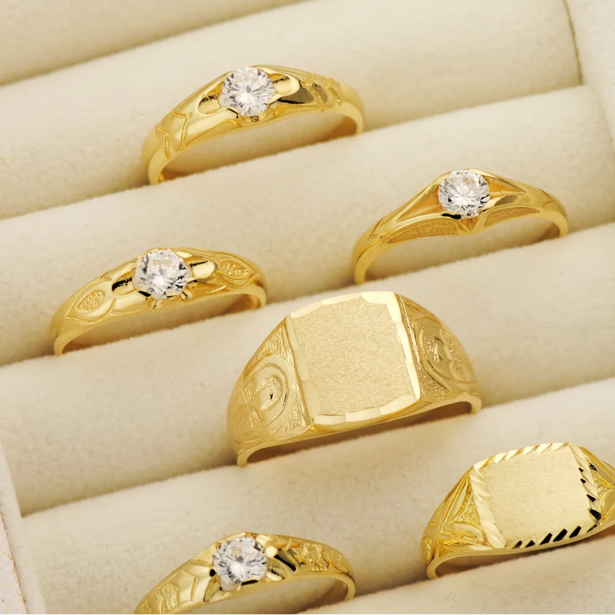 18K SELLO ORO AMARILLO CADETE MACIZO Y TALLADO. ZONA GRABADO: 10X9 MM — vista 2