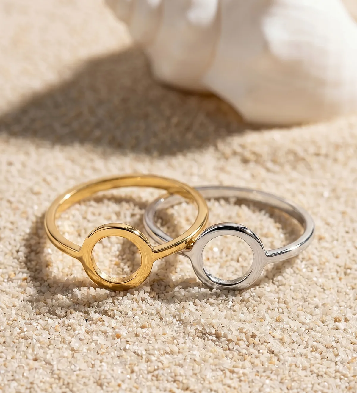 18K SORTIJA ORO AMARILLO LISA MOTIVO REDONDO 7.5 MM — vista 2