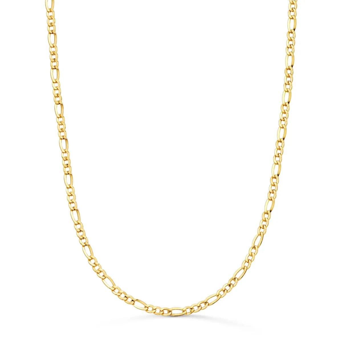 18K CADENA ORO AMARILLO CARTIER HUECA ESLABON PLANO ANCHO: 2.2MM LARGO: 60CM