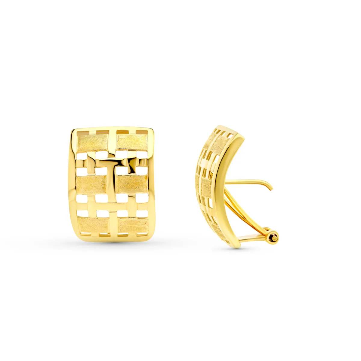 18K PENDIENTES CALADAS.