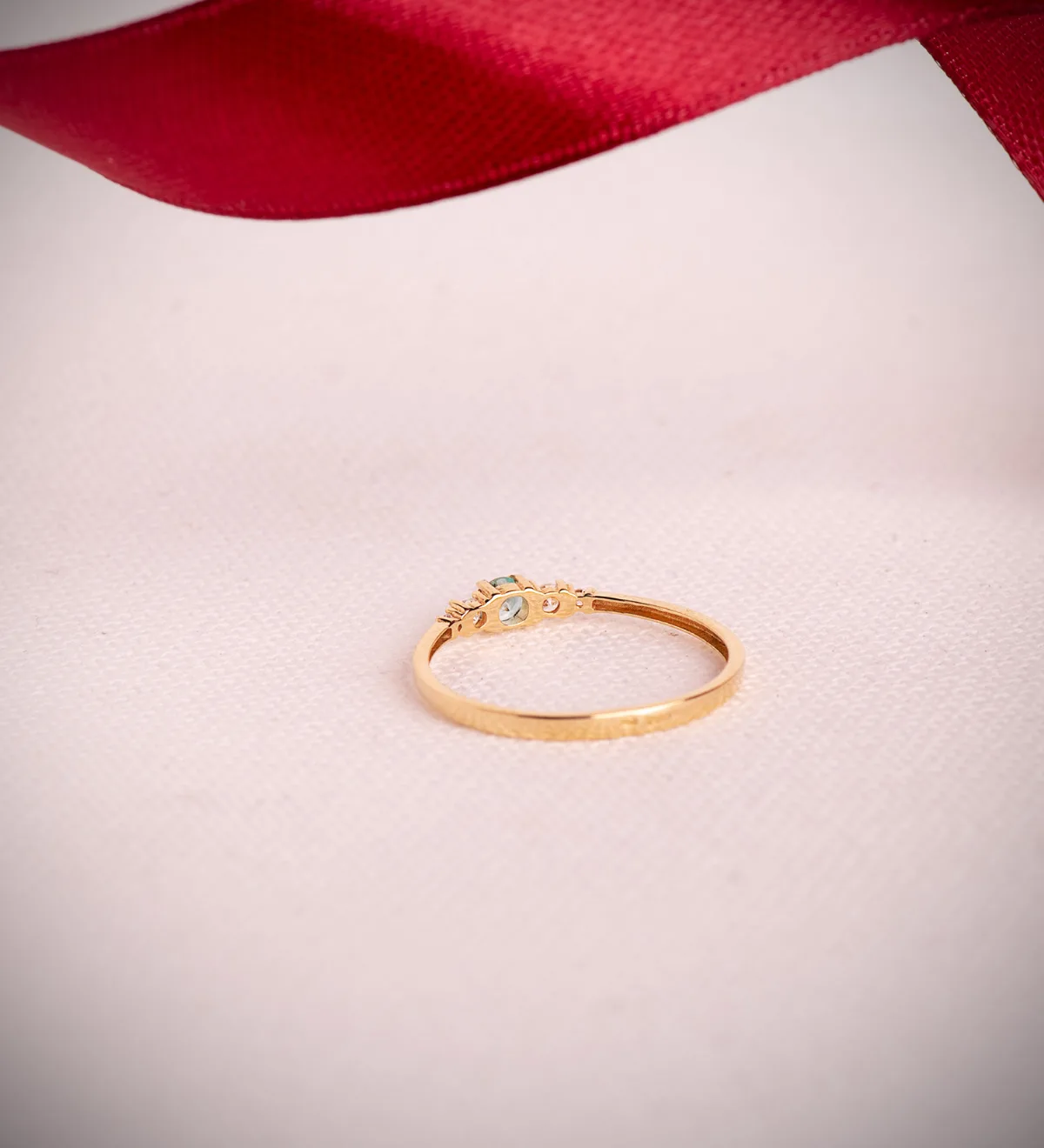 18K SORTIJA ORO AMARILLO TOPACIO NATURAL REDONDO Y CIRCONITAS. ANCHO: 3 MM — vista 3