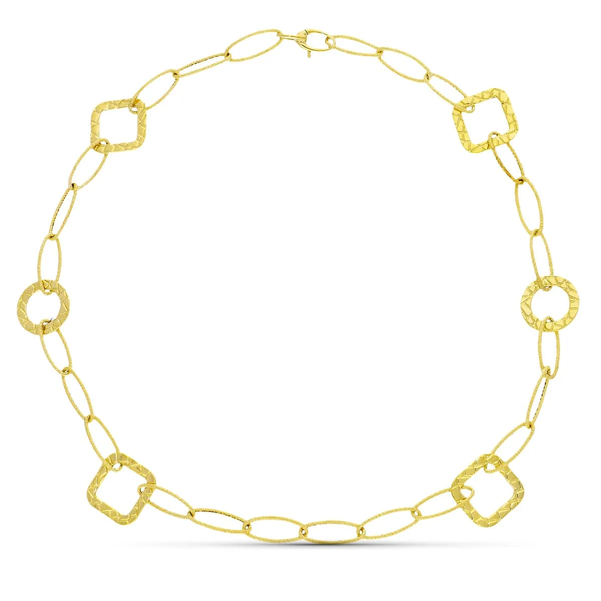 18K GARGANTILLA ORO AMARILLO ESLABONES  45CM