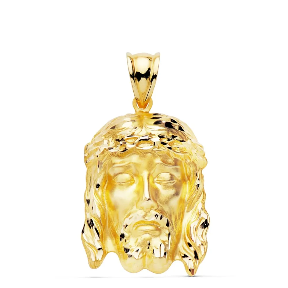 9K COLGANTE CRISTO DE LA BUENA MUERTE 27X19 MM