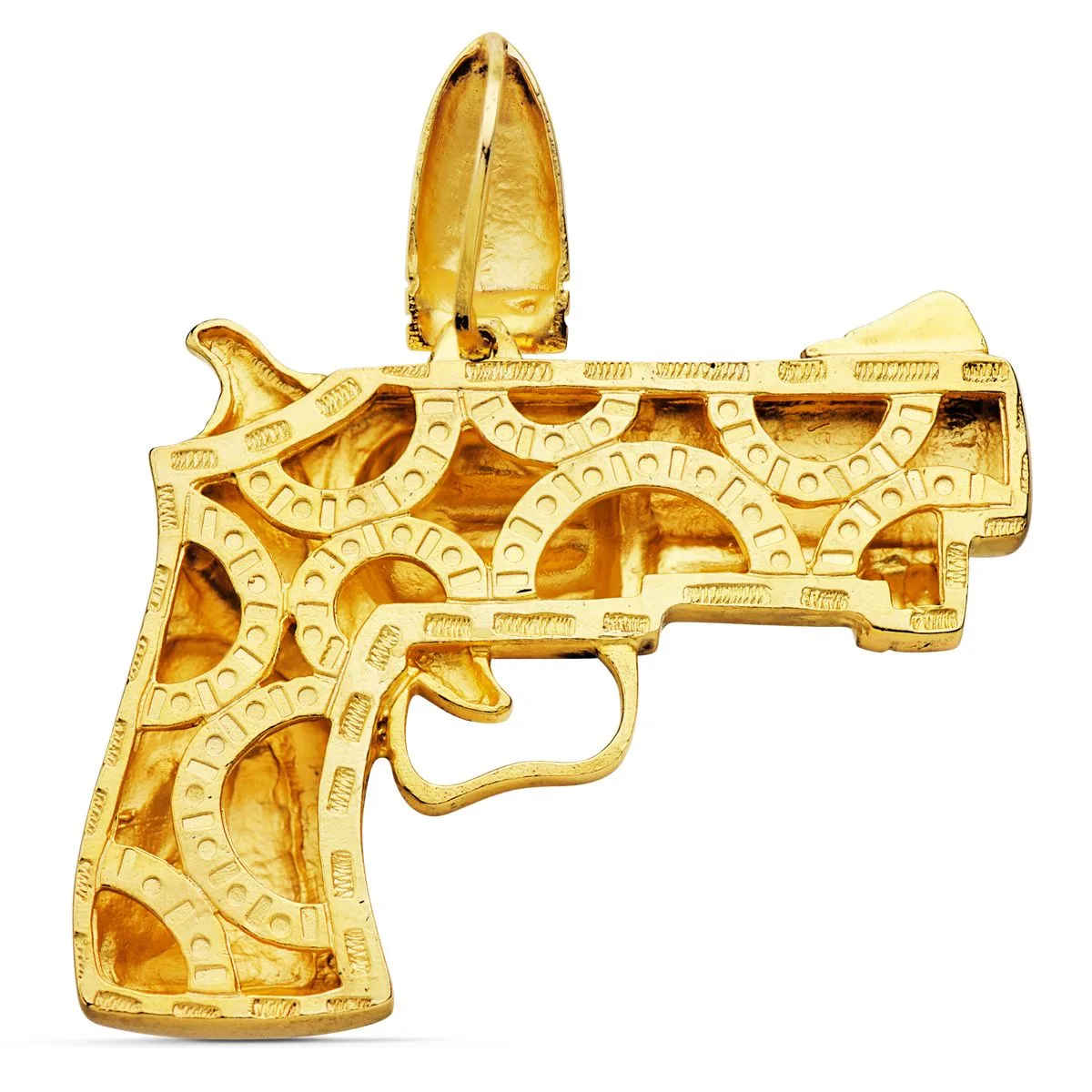 18K COLGANTE PISTOLA ORO AMARILLO 55X42 MM — vista 2