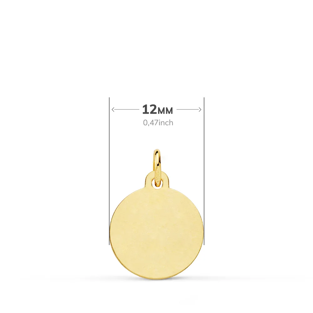 18K MEDALLA ORO AMARILLO SAN CRISTOBAL BISEL 12 MM — vista 2
