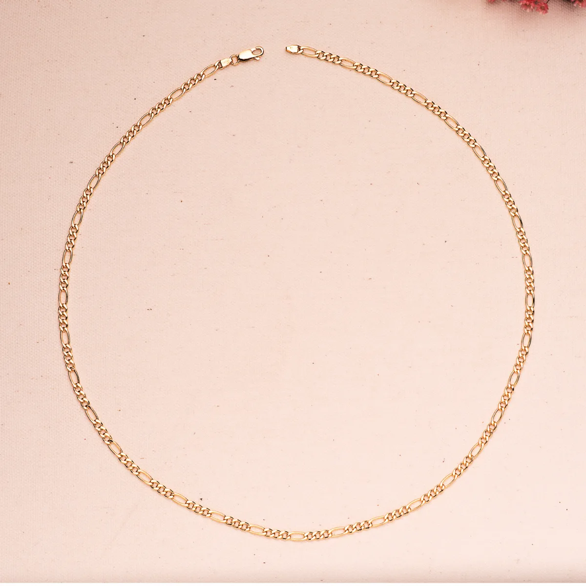 18K CADENA ORO AMARILLO HUECA ESLABON TIPO CARTIER ANCHO 4 MM LARGO 60CM — vista 2