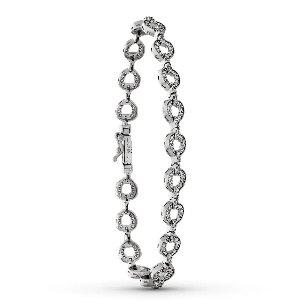 18K PULSERA ORO BLANCO CIRCONITAS
