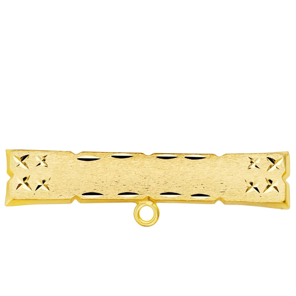 18K ALFILER ORO AMARILLO TALLADO 30X6 MM