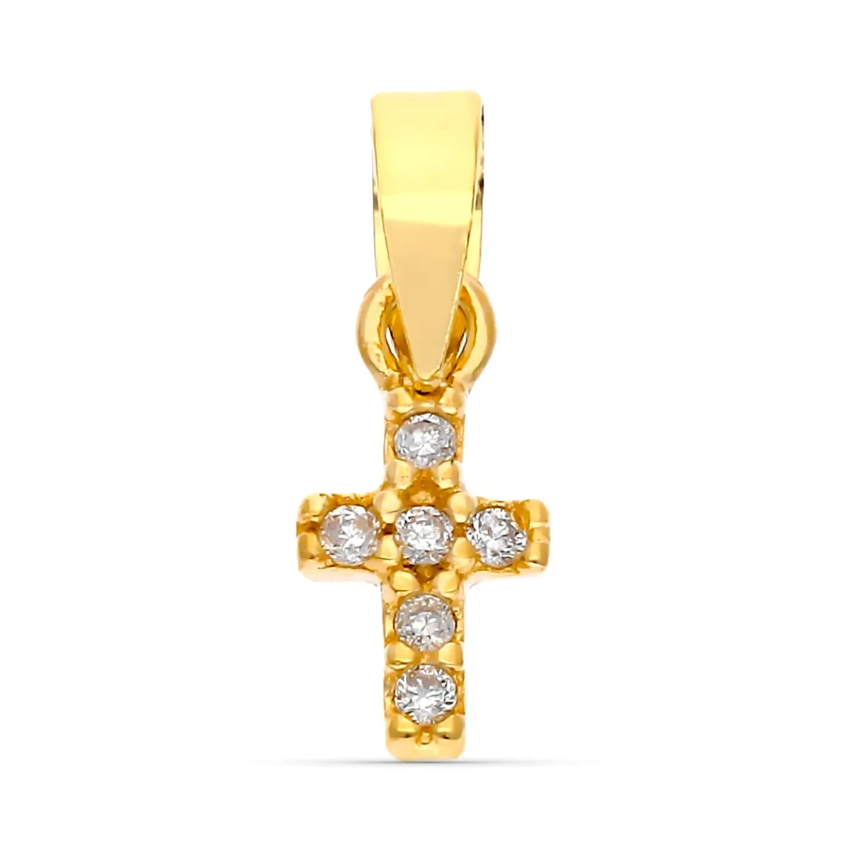 9K COLGANTE ORO AMARILLO DIAMANTES 0.03 CTS 6X4 MM