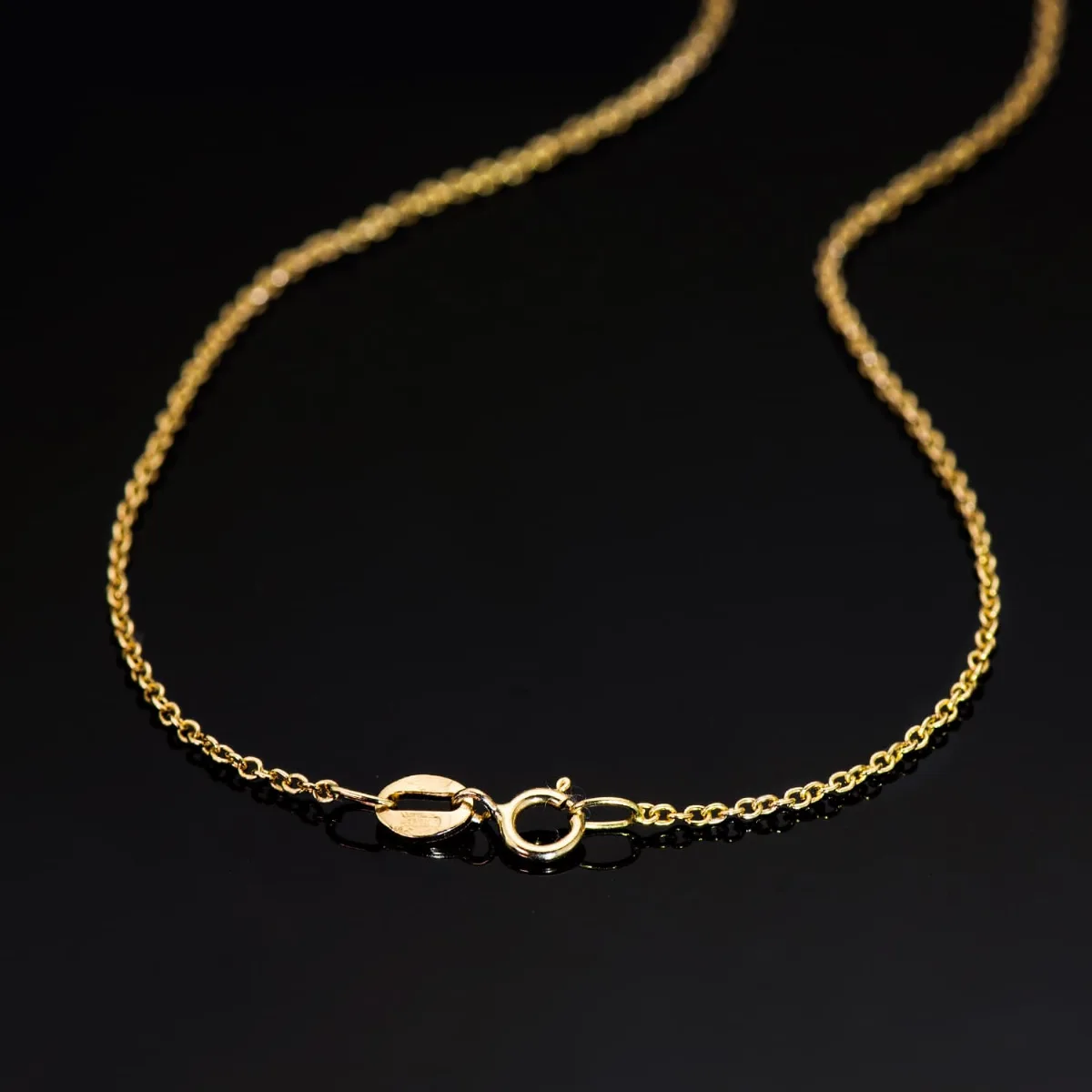 18K CADENA ORO AMARILLO ROLO MACIZA ANCHO: 1,2MM LARGO: 50CM — vista 2