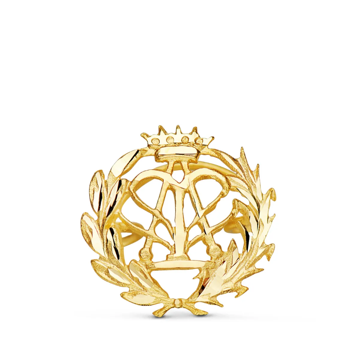 18K INSIGNIA ORO AMARILLO FISICA. 15 X 15 MM