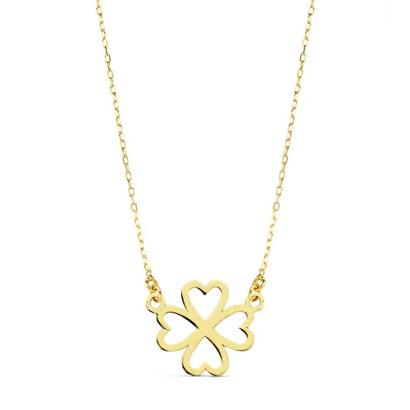 18K COLLAR ORO AMARILLO CORAZONES 12 MM 45CM C. AMOR
