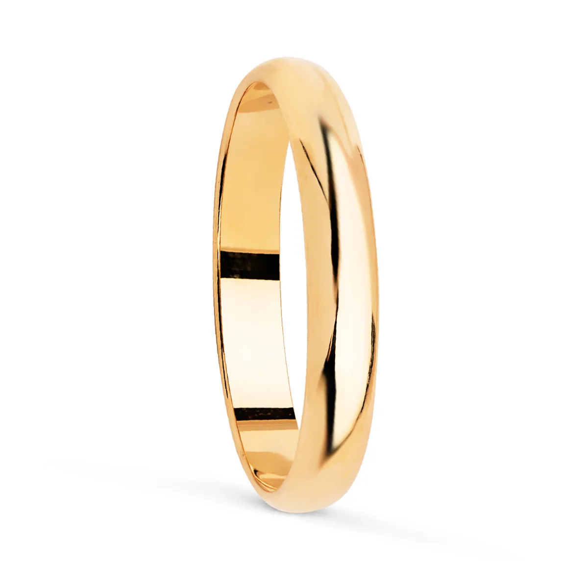 9K ALIANZA ORO AMARILLO LISA   ANCHO  3 MM  GROSOR 1.1 MM