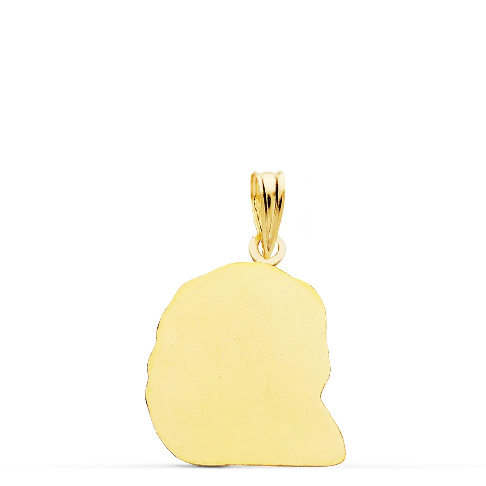 18K COLGANTE ORO AMARILLO CABEZA DE CRISTO  20X16 MM — vista 2