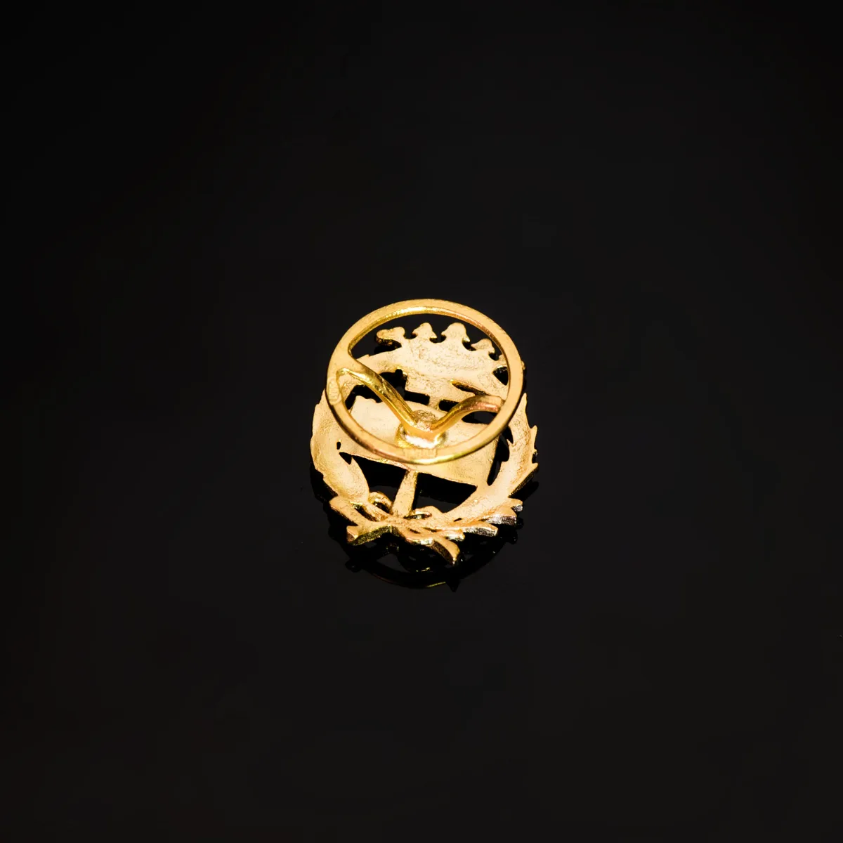 18K INSIGNIA ORO AMARILLO GEOLOGICAS 17 X 14 MM — vista 3