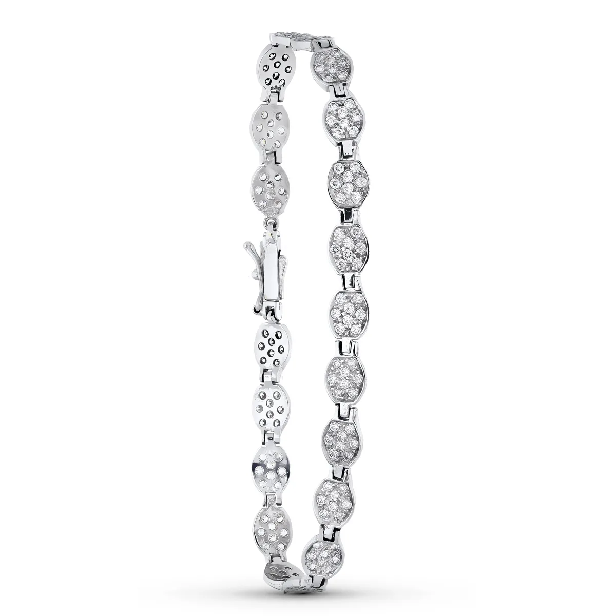 18K PULSERA ORO BLANCO CIRCONITAS