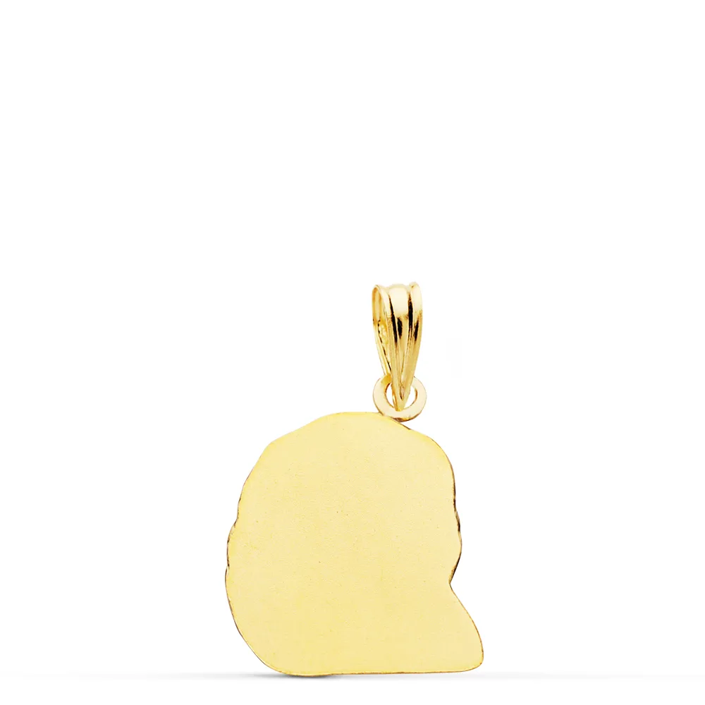 18K COLGANTE ORO AMARILLO CABEZA DE CRISTO  18X15 MM — vista 2