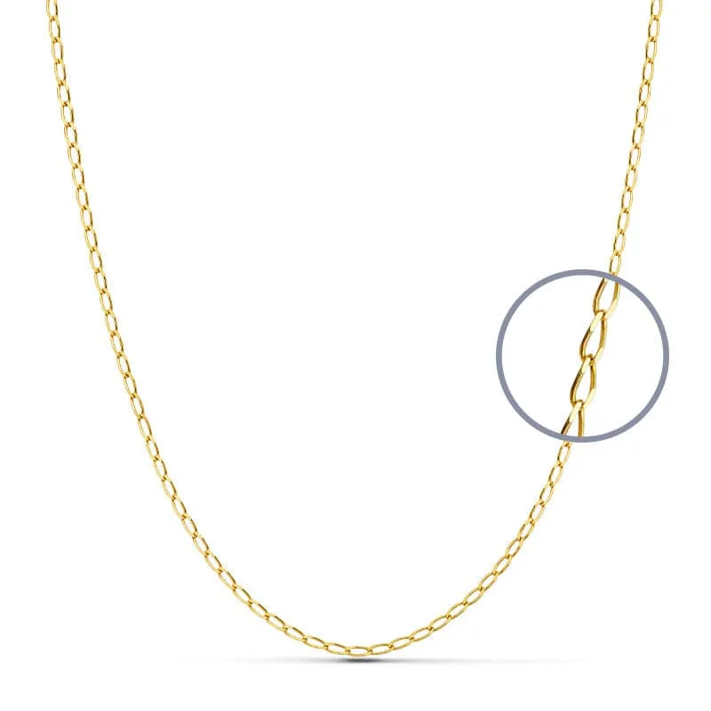 18K CADENA ORO AMARILLO MACIZA BILBAO. LARGO: 50CM. ANCHO: 1,2 MM