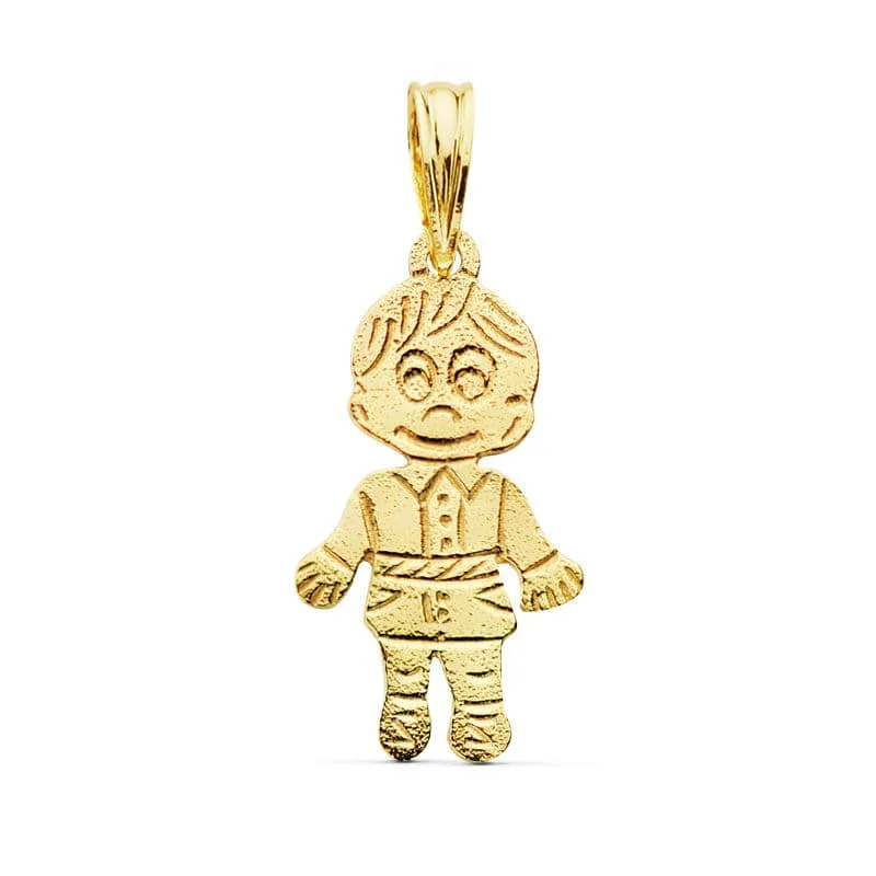 18K COLGANTE ORO AMARILLO NIÑO 17X11 MM