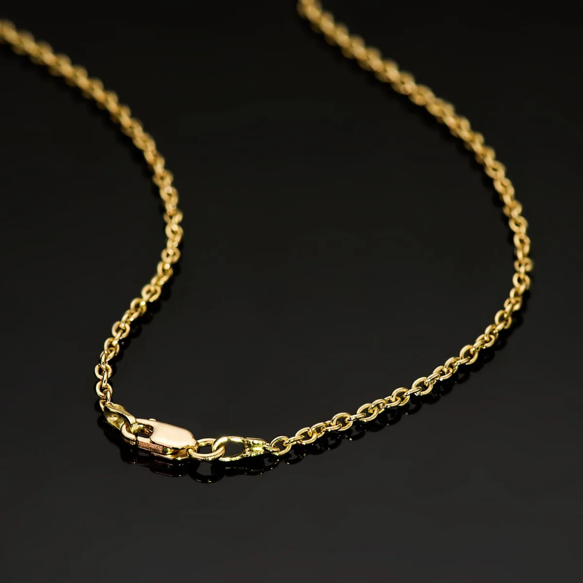 18K CADENA ORO AMARILLO FORZADA MACIZA ANCHO: 1.9MM LARGO: 60CM — vista 3