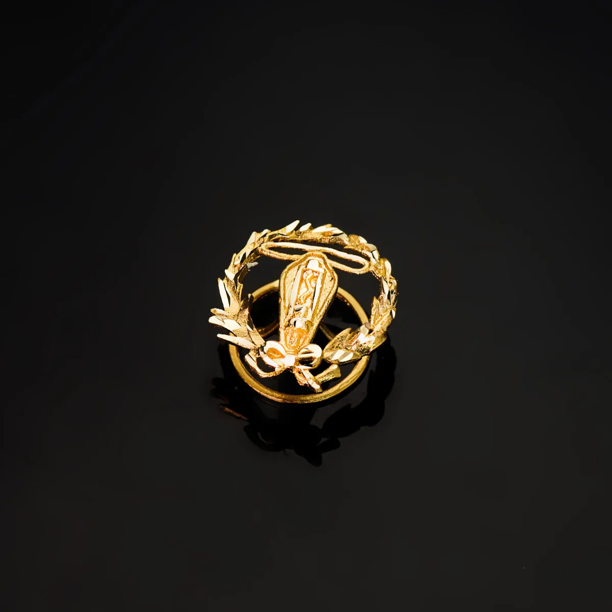 18K INSIGNIA ORO AMARILLO INGENIERO ELECTRONICO 16 X 14 MM — vista 2