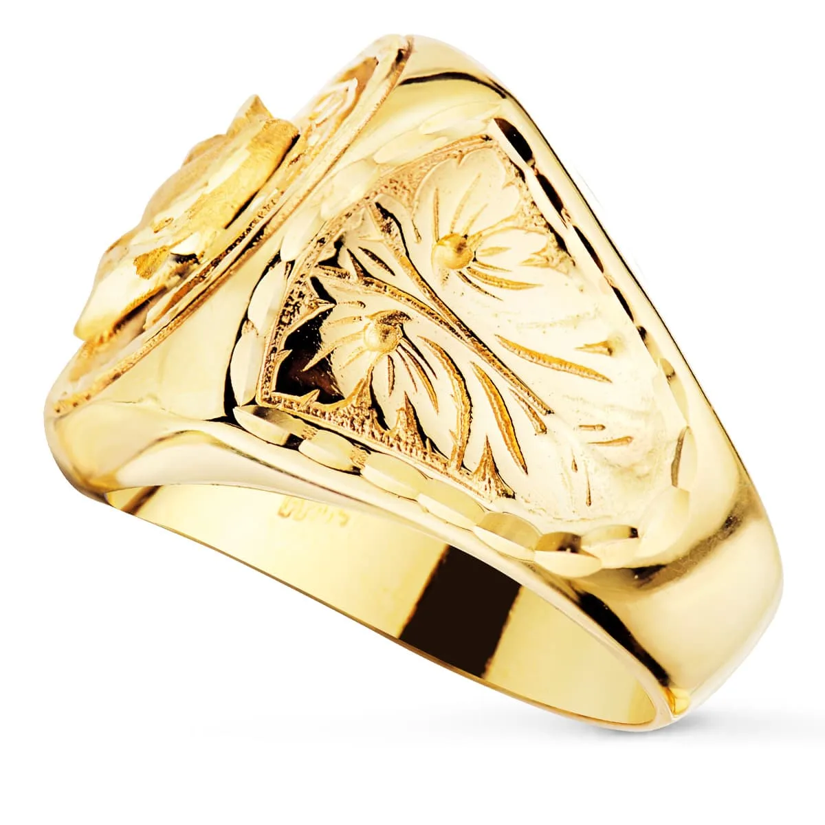 18K SELLO ORO AMARILLO HERRADURA MACIZO CABALLO. ANCHO: 21,5 MM — vista 2