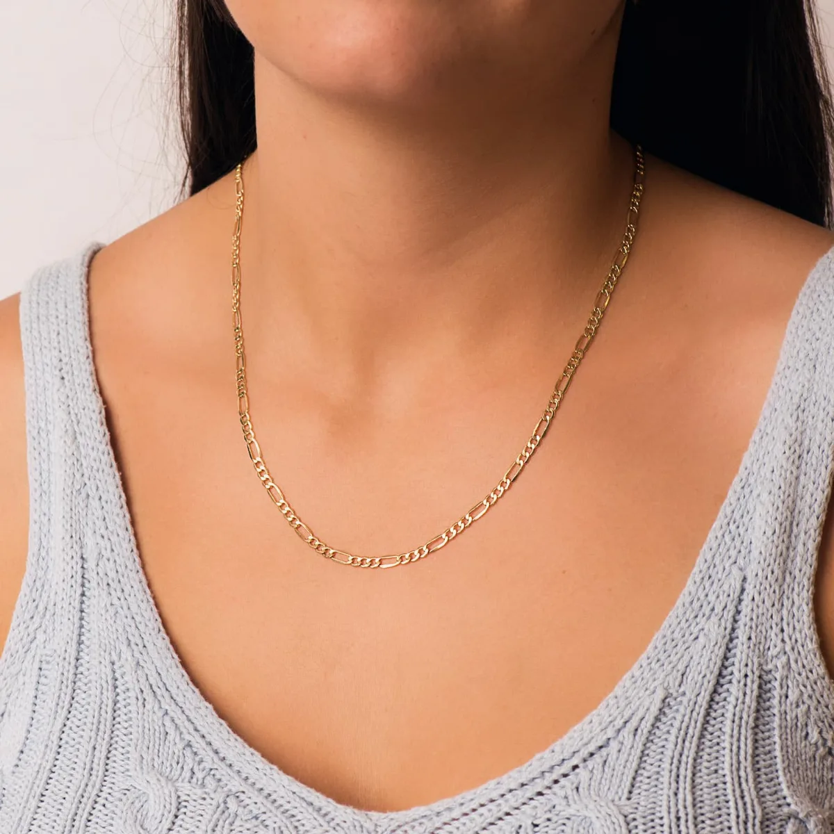 18K CADENA ORO AMARILLO CARTIER HUECA ANCHO: 3,5MM LARGO: 50CM CIERRE MOSQUETON — vista 2