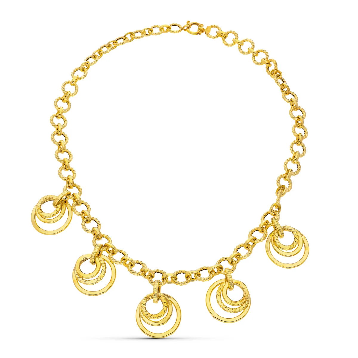 18K GARGANTILLA ORO AMARILLO COLGANTE 45CM