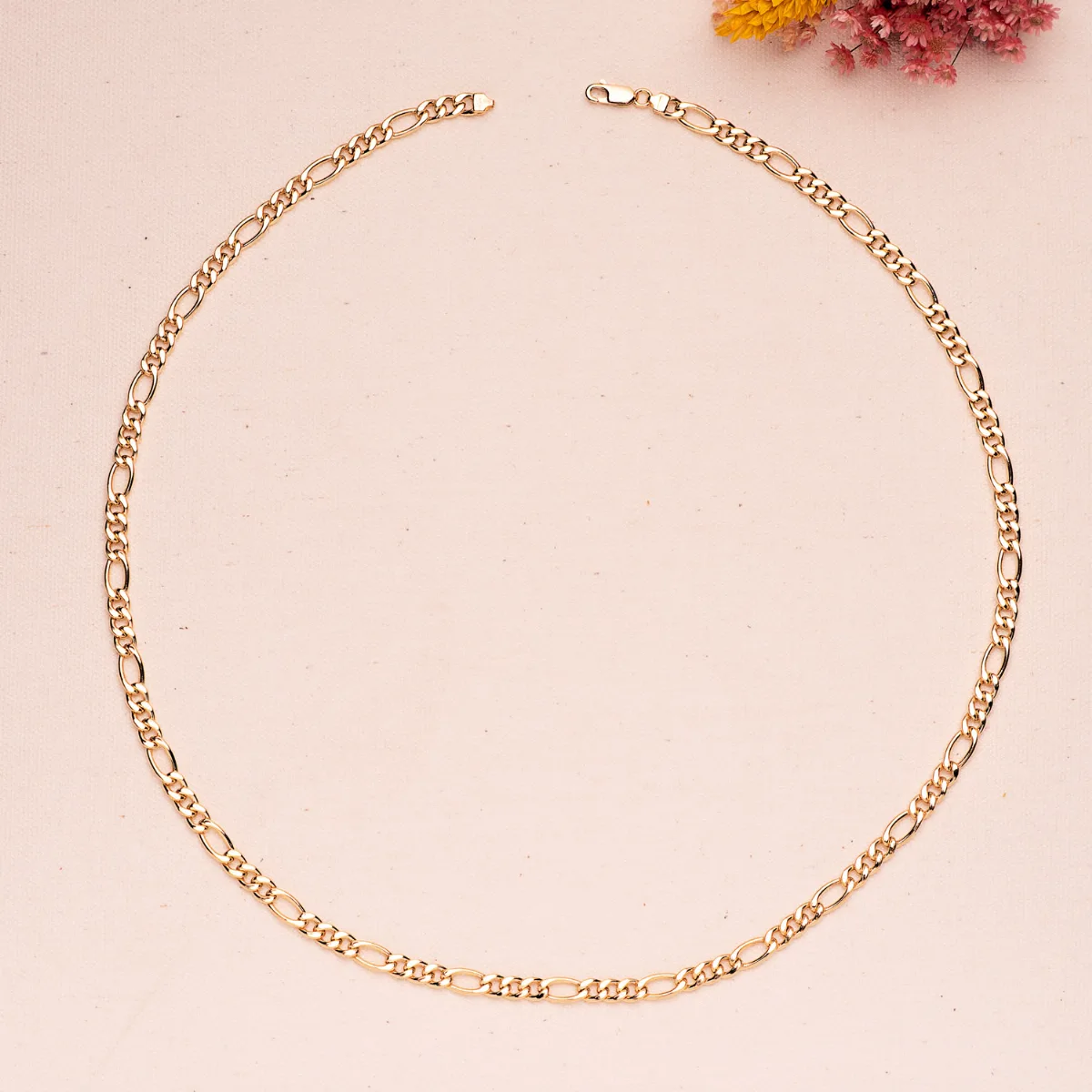 18K CADENA ORO AMARILLO HUECA ESLABON TIPO CARTIER ANCHO 5.5 MM LARGO 60CM — vista 2