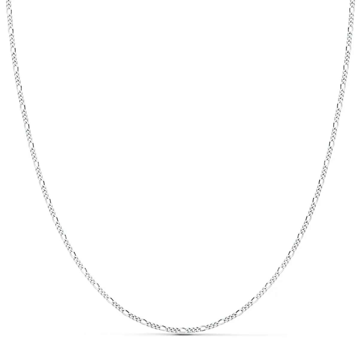 18K CADENA MACIZA ORO BLANCO CARTIER 3X1. 1 MM 50CM