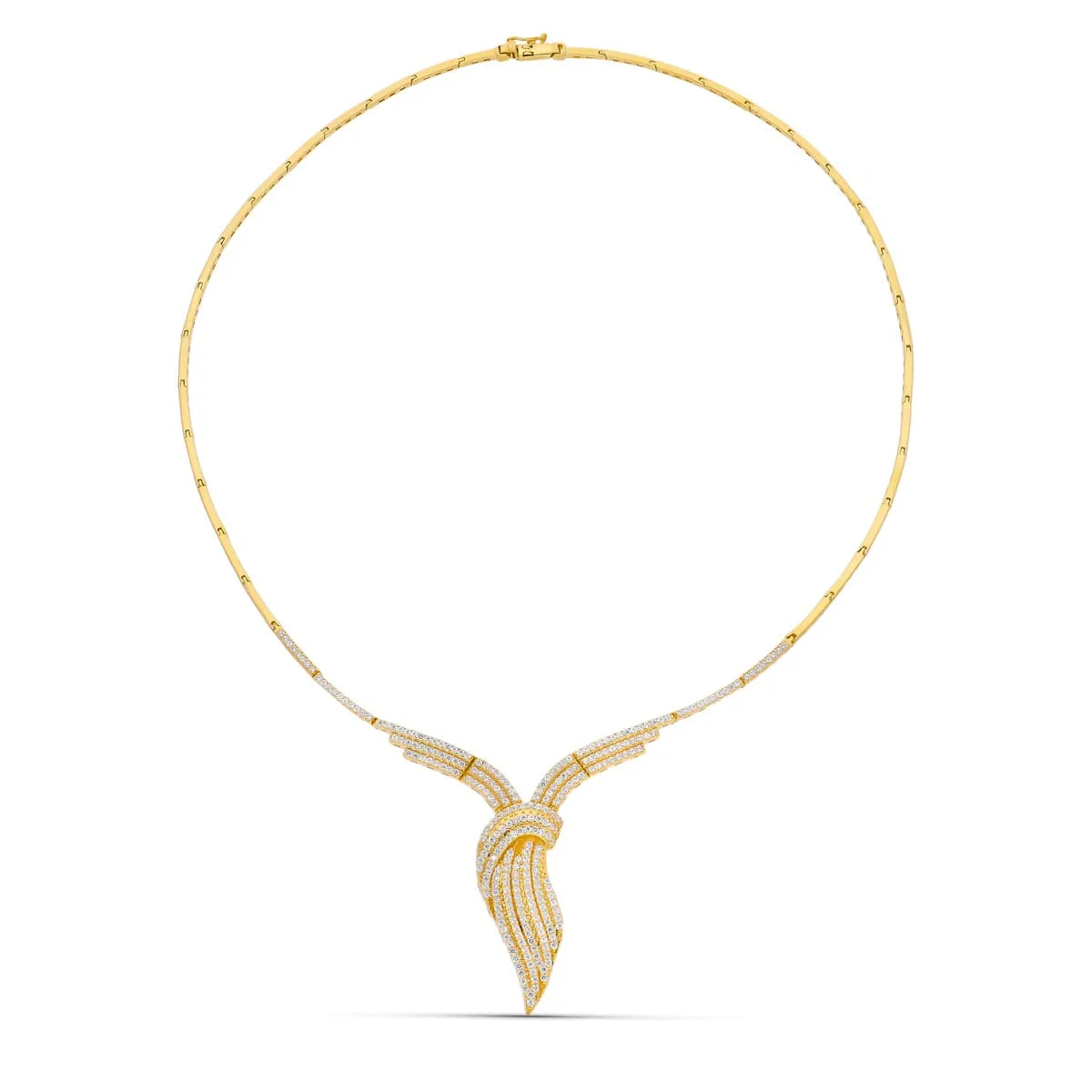 18K GARGANTILLA ORO AMARILLO CIRCONITAS