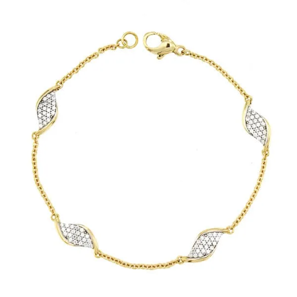 18K GARGANTILLA ORO BICOLOR CIRCONITAS