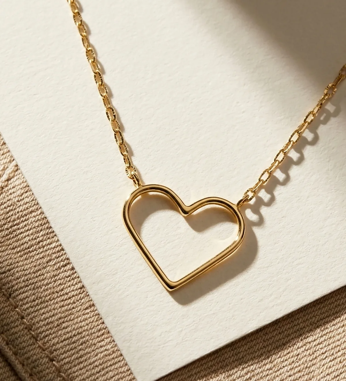 18K GARGANTILLA ORO AMARILLO CORAZONES 16X14 MM 40CM C. AMOR — vista 2
