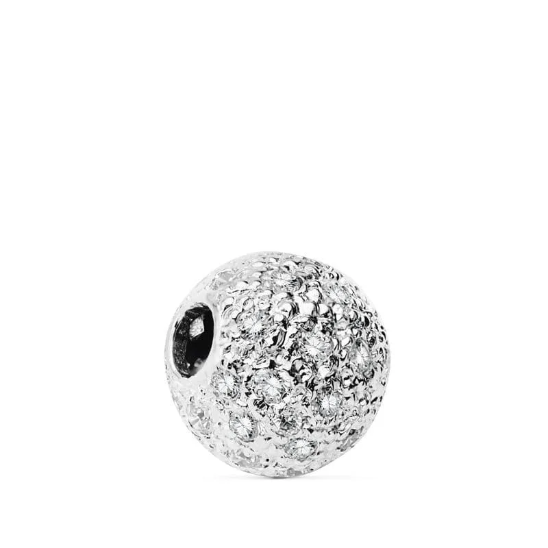 18K COLGANTE ORO BLANCO BOLA 11 MM