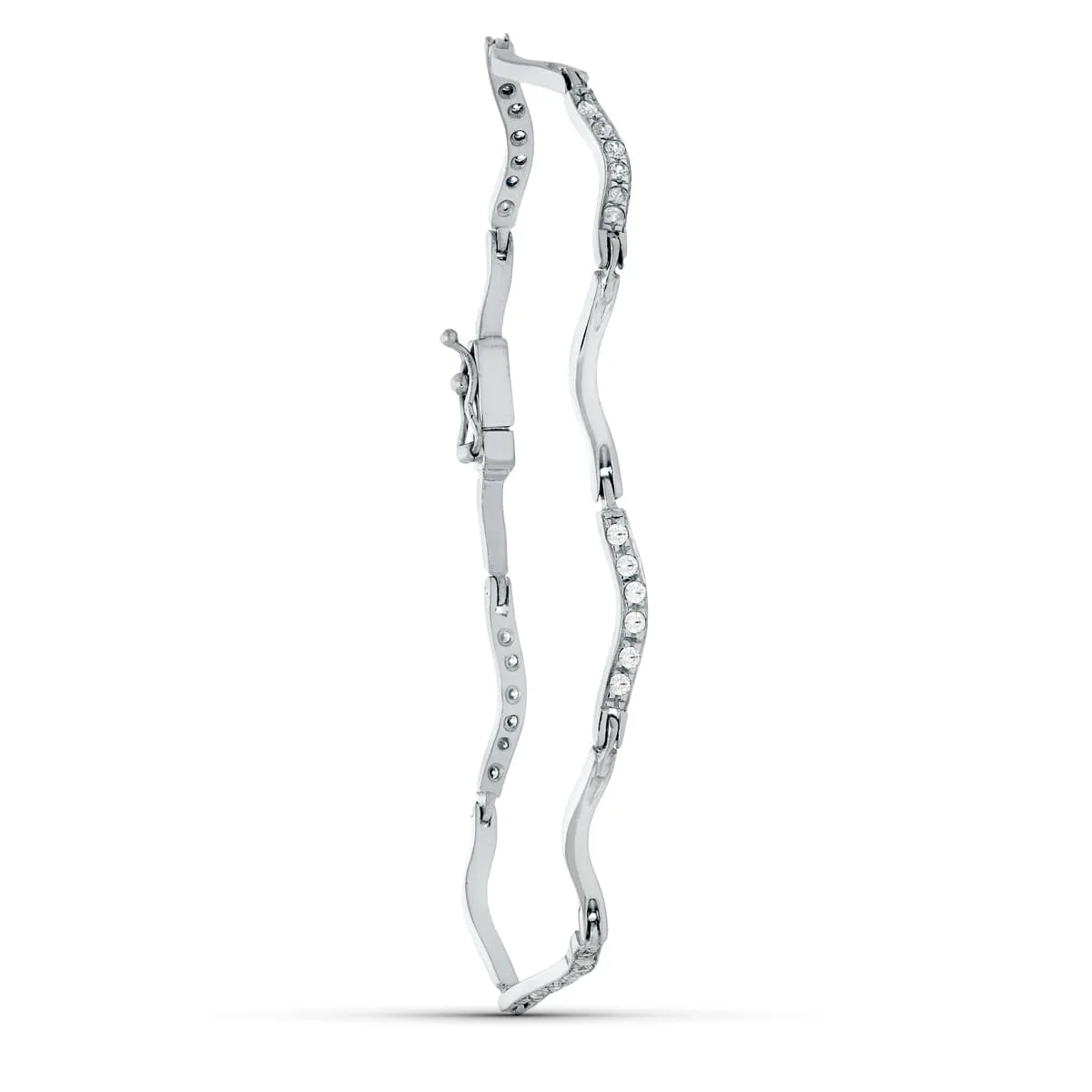 18K PULSERA ORO BLANCO CIRCONITAS