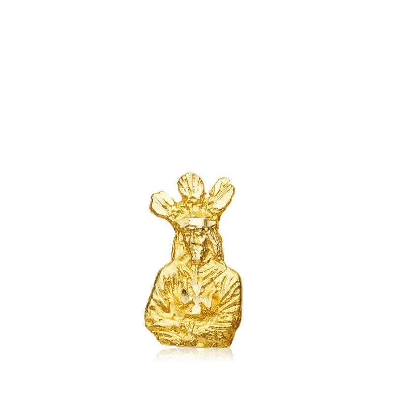 18K CRISTO ORO AMARILLO CAUTIVO SILUETA 13X7 MM