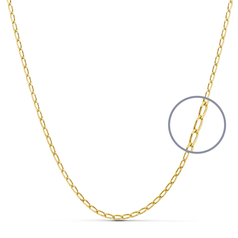 9K CADENA ORO AMARILLO BILBAO MACIZA. ANCHO: 1,2 MM. LARGO: 45 CM
