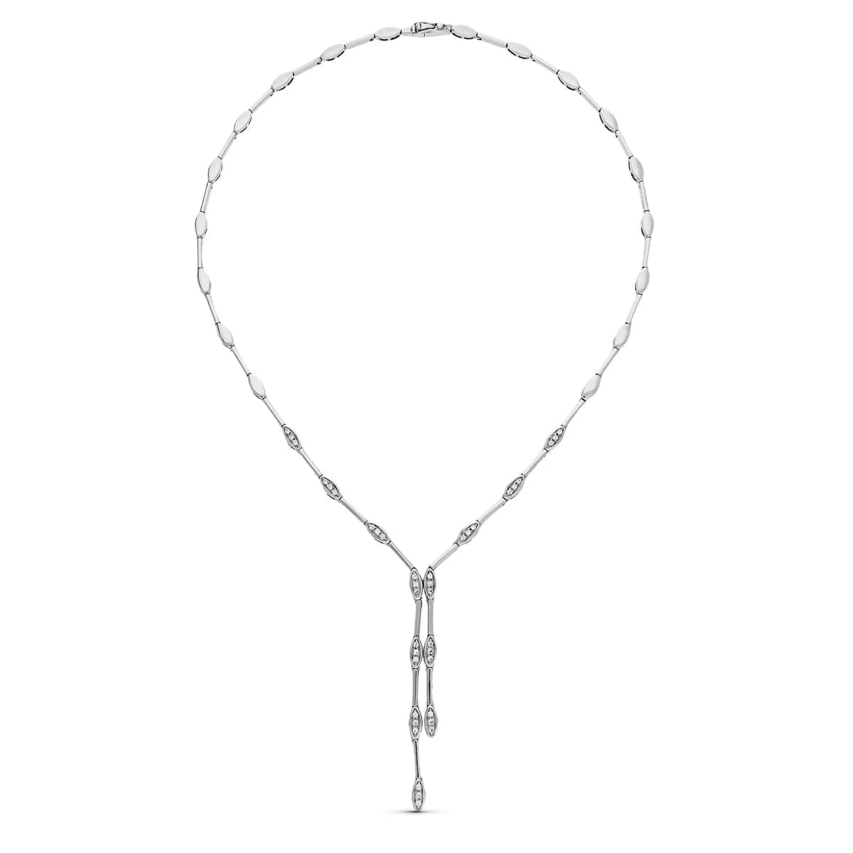 18K GARGANTILLA ORO BLANCO CIRCONITAS