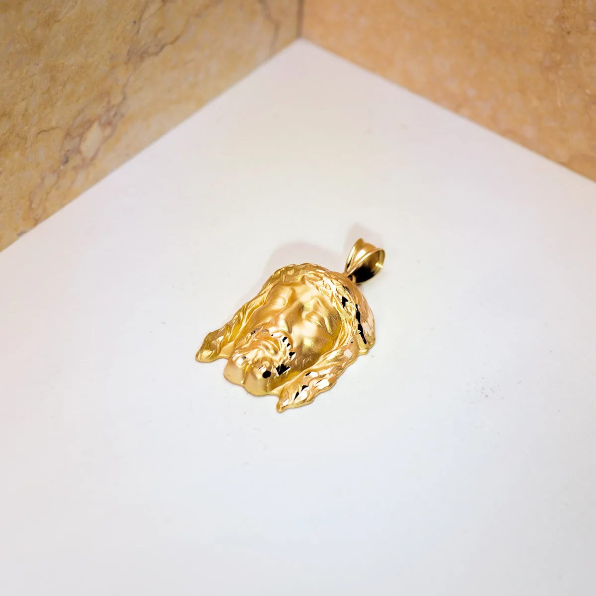 9K COLGANTE CRISTO DE LA BUENA MUERTE ORO AMARILLO 30X22 MM — vista 2